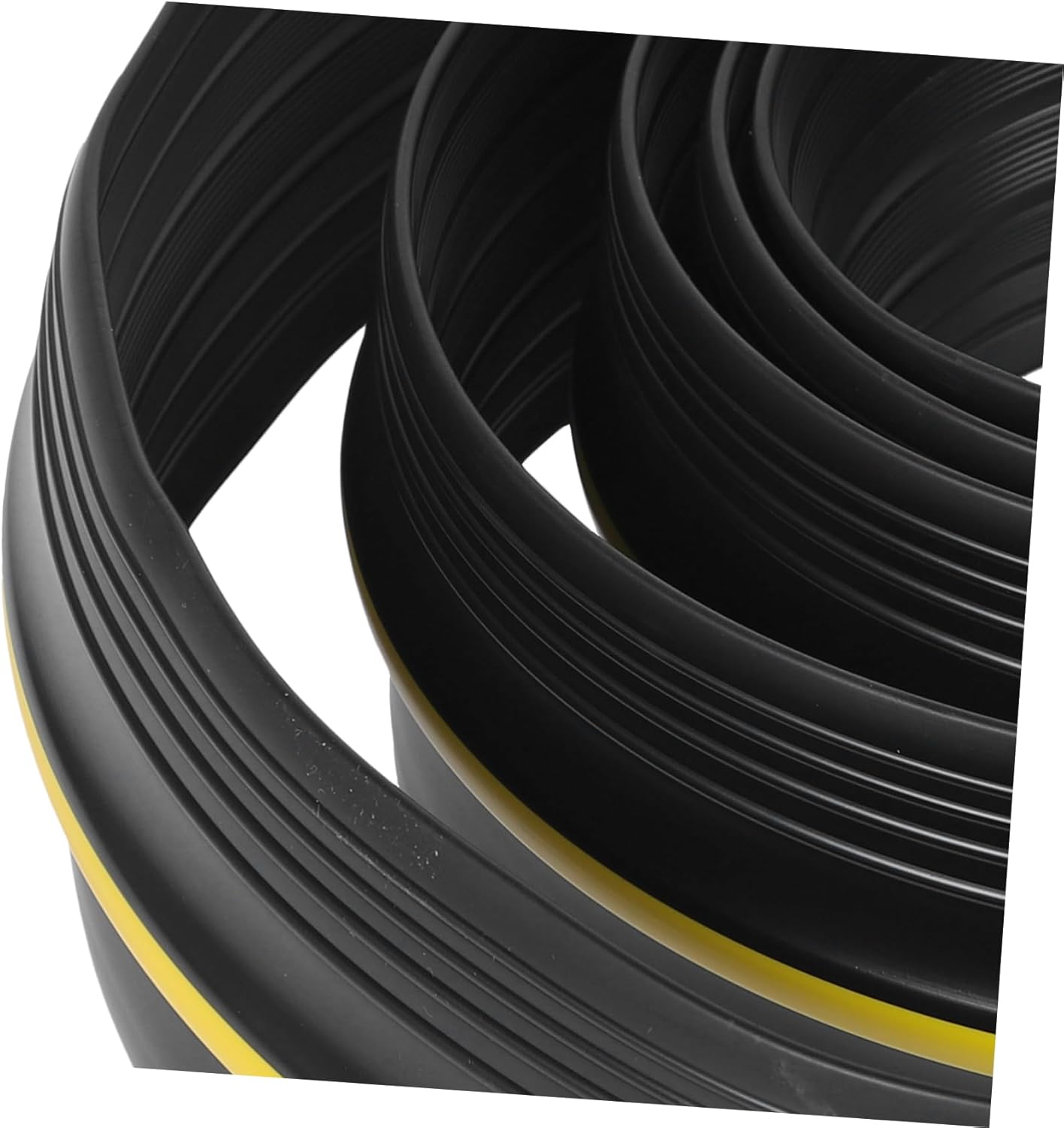 jojofuny Universal Garage Door Seal Strip Waterproof Rubber Weatherproofing for Exterior Doors for Flood Barriers 1.5-inch Width