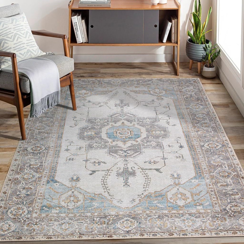 Adiva Rugs Machine Washable 3x5 Area Rug with Non Slip