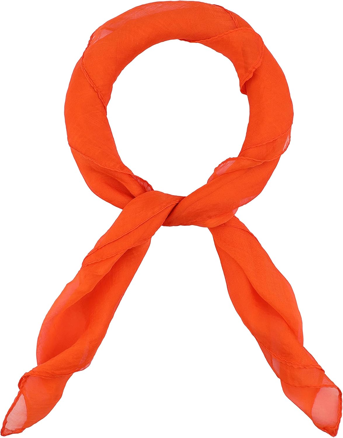 1950s Square Chiffon Scarf Sheer Square Neck Head Scarfs for Women,girls,ladies