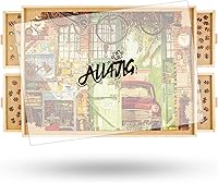 Vista 10 de ALL4JIG Tablero de rompecabezas giratorio de 1000 piezas con cajones de 20.94 x 28.74 pulgadas, mesa de rompecabezas portátil de madera