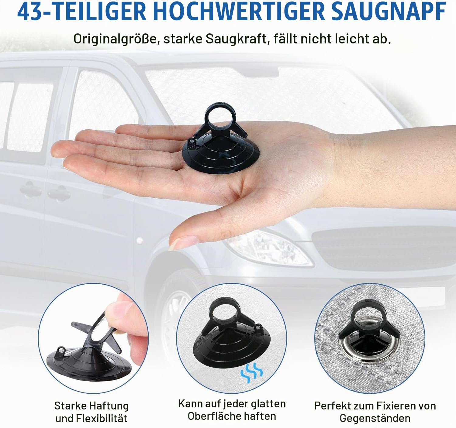 Sonnenschutz Thermomatte für V-Klasse//VianoVito W447 2014-2024 LWB | Auto Frontscheibe Abdeckung, 10-teiliges Set für Rundumschutz, Aluminiumfolie Faltbar Sonnenblende, Reflektiert Hitze