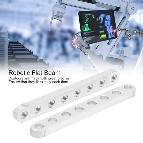 Flat Beam Robotic Flat Beam Robotic Structure Part Replacement 1 Pair Robotic Structure Flat Beam Part Accessory 8 Holes