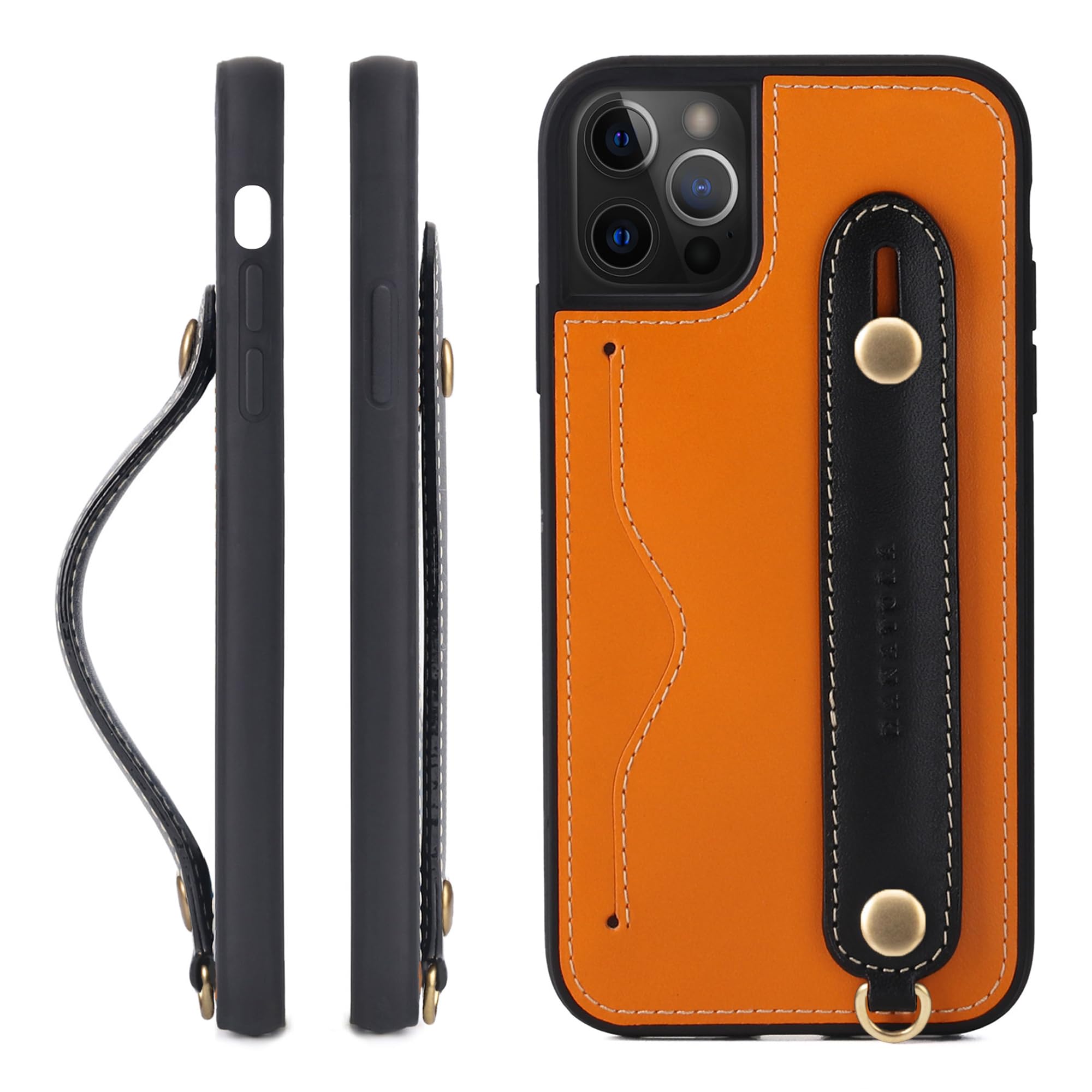 【色:ブラック_サイズ:iPhone12ProMax】HANATORA iPho Amazon.co.jp: HANATORA iPhone12ProMax ケース 本革 耐衝撃