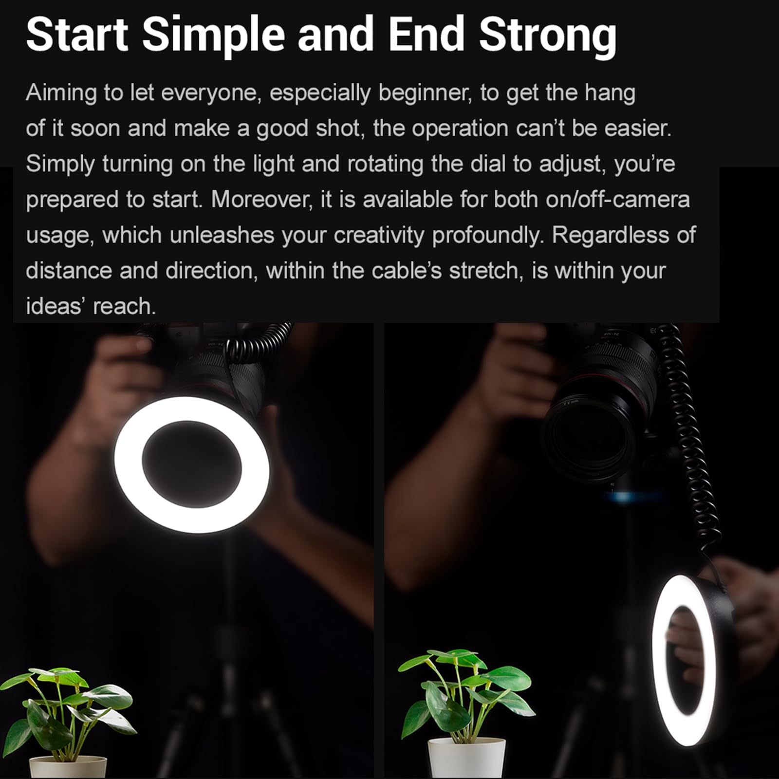 GODOX RING72 Luce Ad Anello LED Per Foto Macro - 72 LED, 5600K, 10 Livelli Luminosità, Con Adattatori - Foto 7