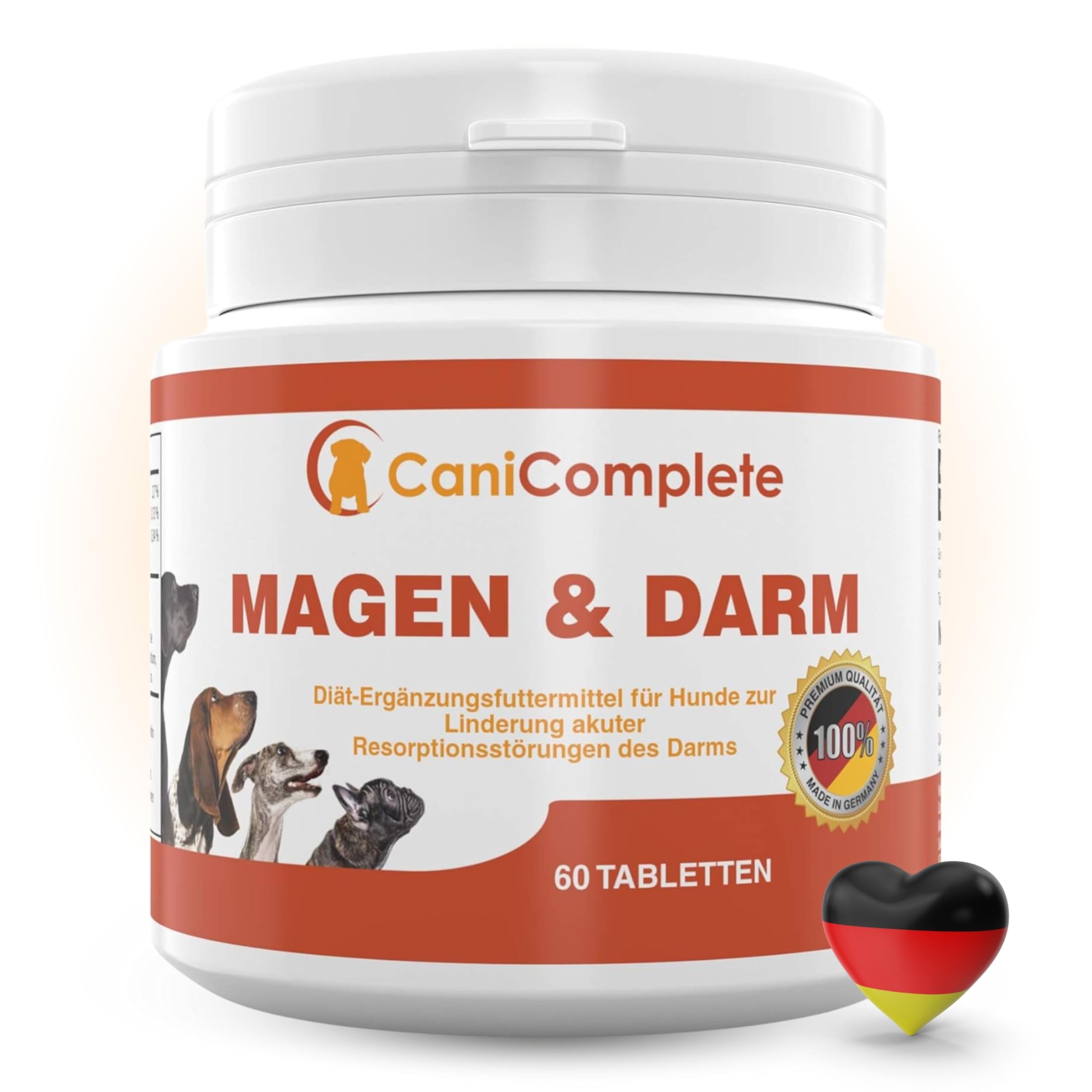 Magen & Darm Tabletten für Hunde & Katzen – Unterstützung bei sensibler Verdauung & Darmflora – Mit Bentonit & Präbiotika – Ergänzungsfuttermittel nach Futterwechsel oder Wurmkur – Made in Germany