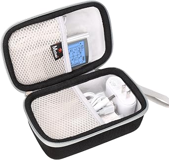 Mchoi Hard EVA Portable Case Compatible with AUVON/Belifu Dual Channel TENS Unit Muscle Stimulator Machine, Case Only