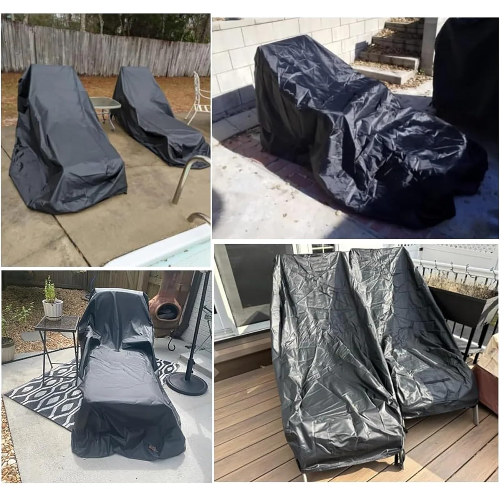 Copertura Per Lettino Prendisole Copertura For Chaise Longue Da Giardino, Impermeabile For Lettino Prendisole, For Sedia A Sdraio Esterno Per Sedia(208x76x40x80cm)
