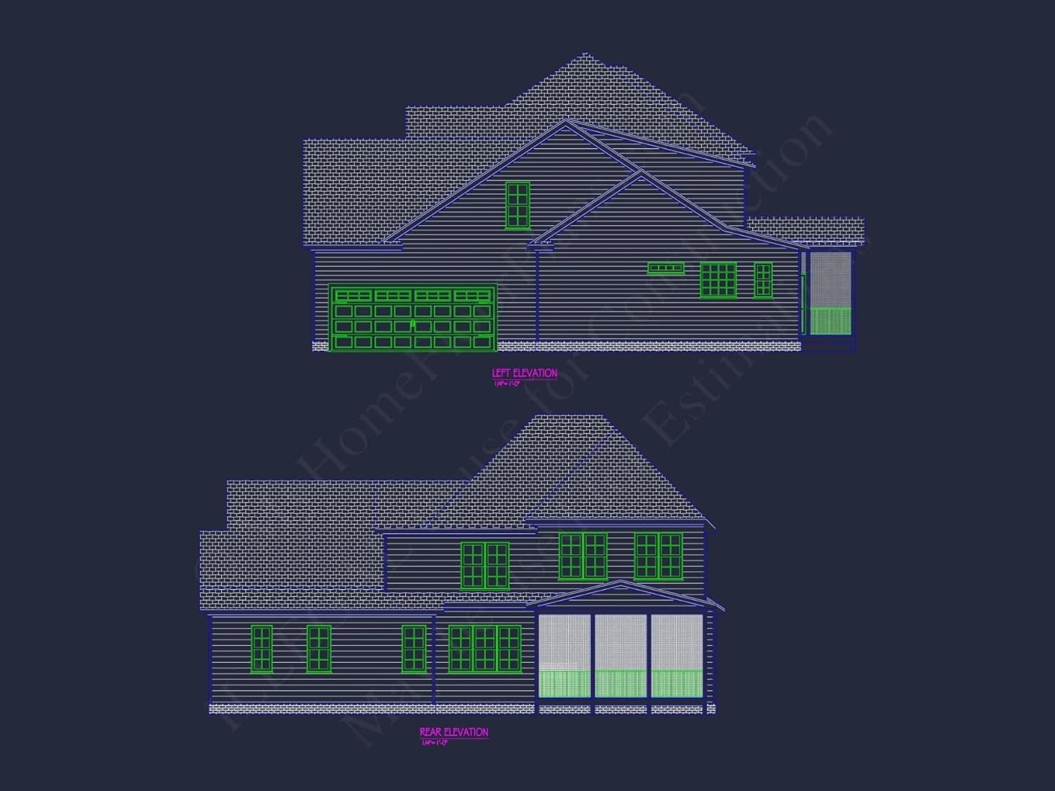 19-1490 HOUSE PLAN - Stylish House Plan – Blueprint, Floor Plans, CAD Designs
