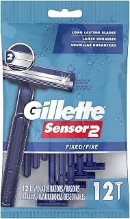 Gillette Sensor2 Disposable Razors, 12 Count