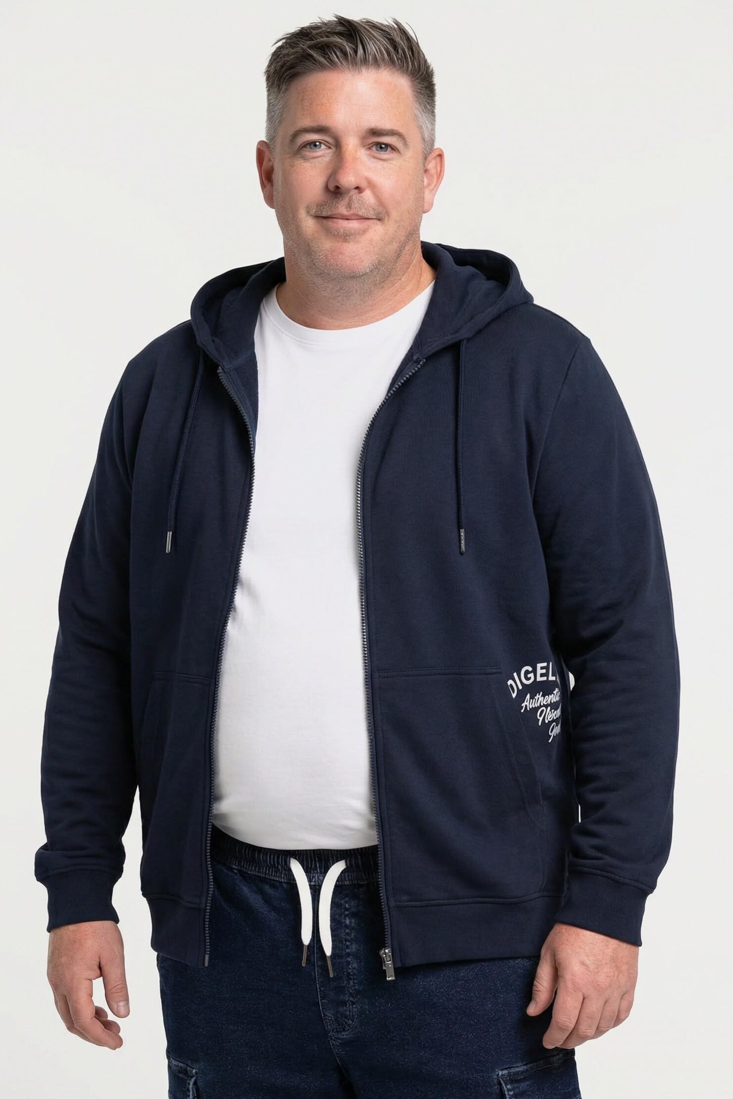 Men Plus Herren Sweatjacke