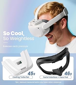 Amazon.co.jp: NVNV VRファン Oculus Quest 2用 曇り止め空気