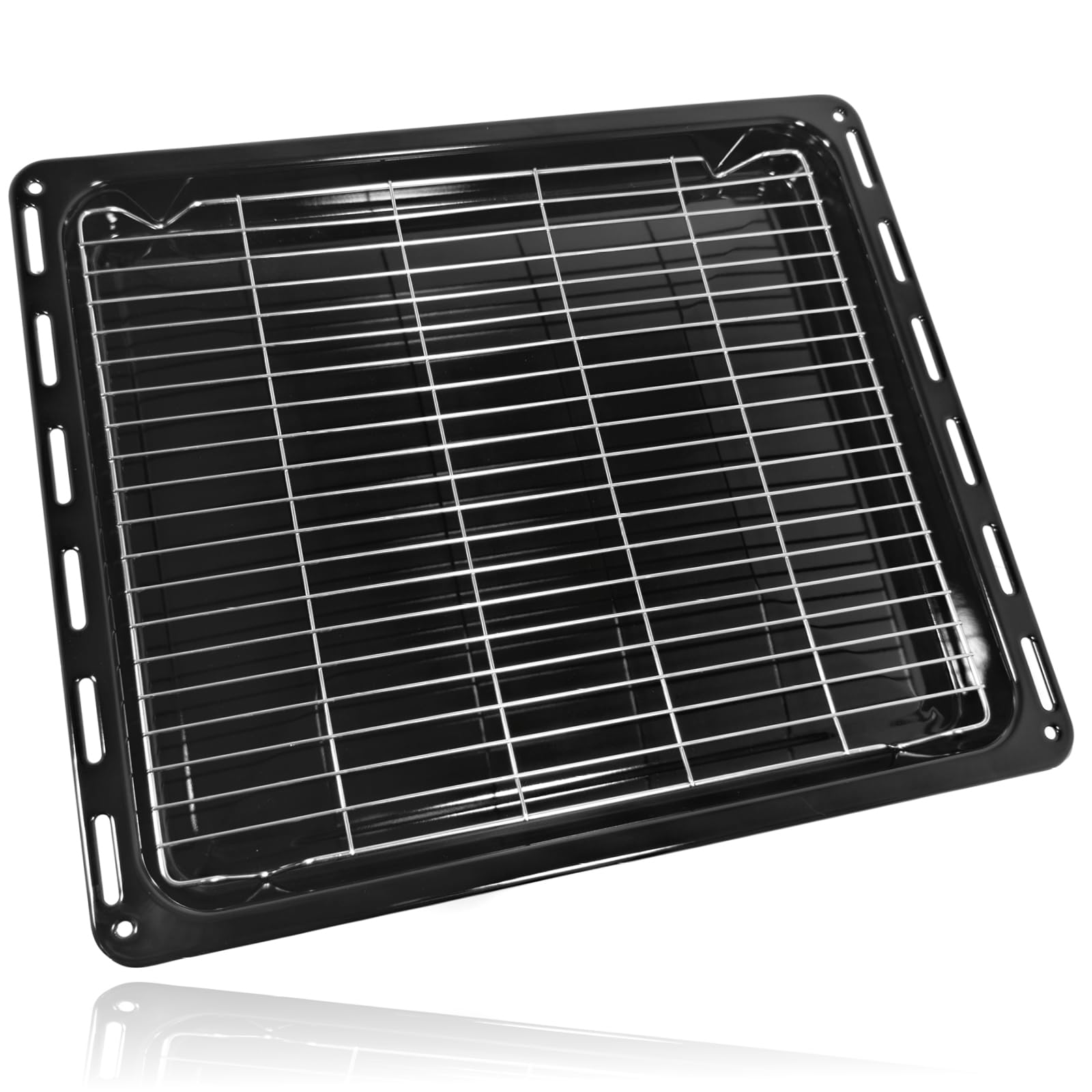 SPARES2GO Uniwersalna półka do grilla piekarnika do podstawy i stojaka kratowego Beko (46,5 cm x 37,5 cm) 465 mm x 375 mm