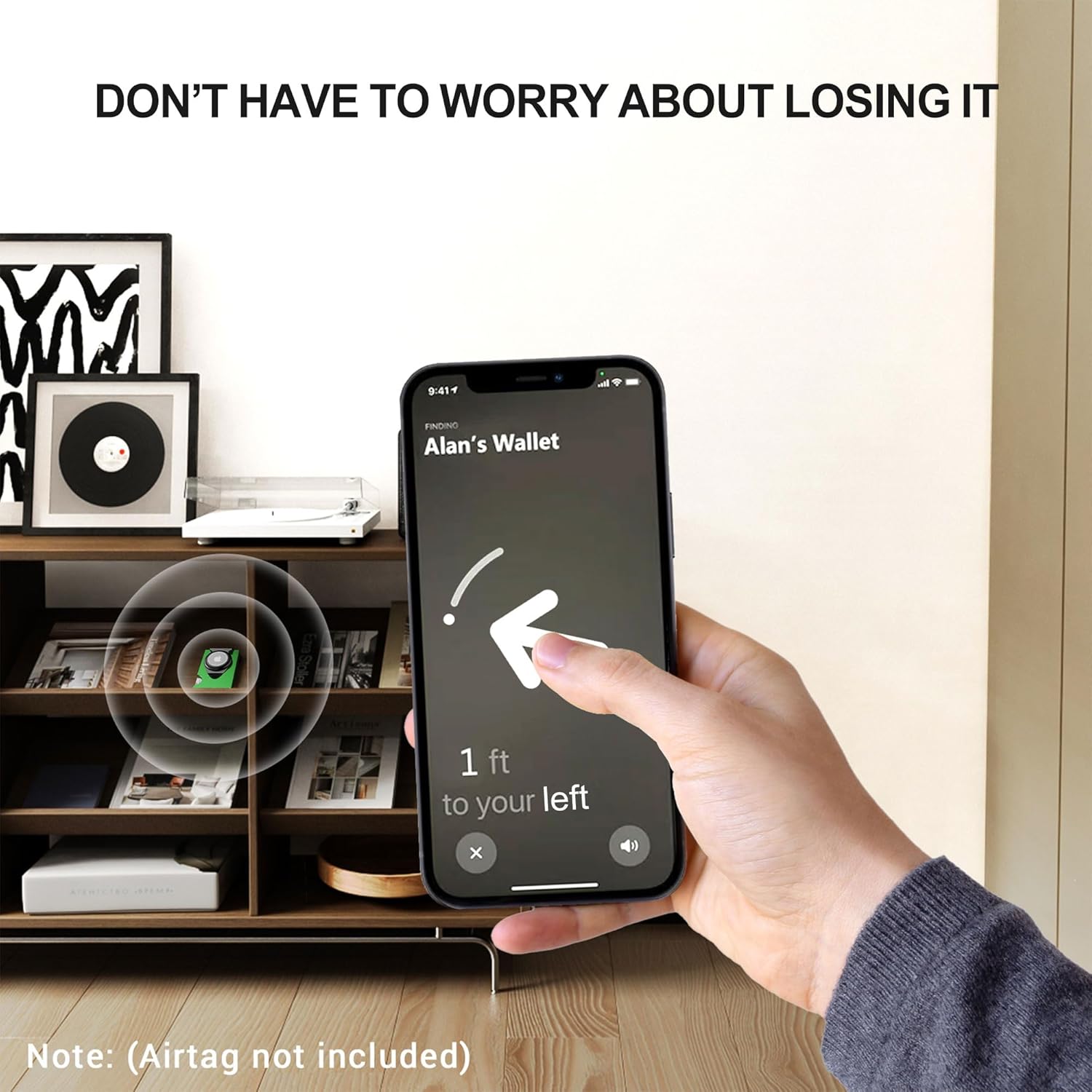 Apple Airtag Wallet Men Slim : Metal Air Tag Wallets Wallet with 2 Money Clip Replaceable Gift Boxed Set for Male Husband at Anniversay Brithday - Image 8