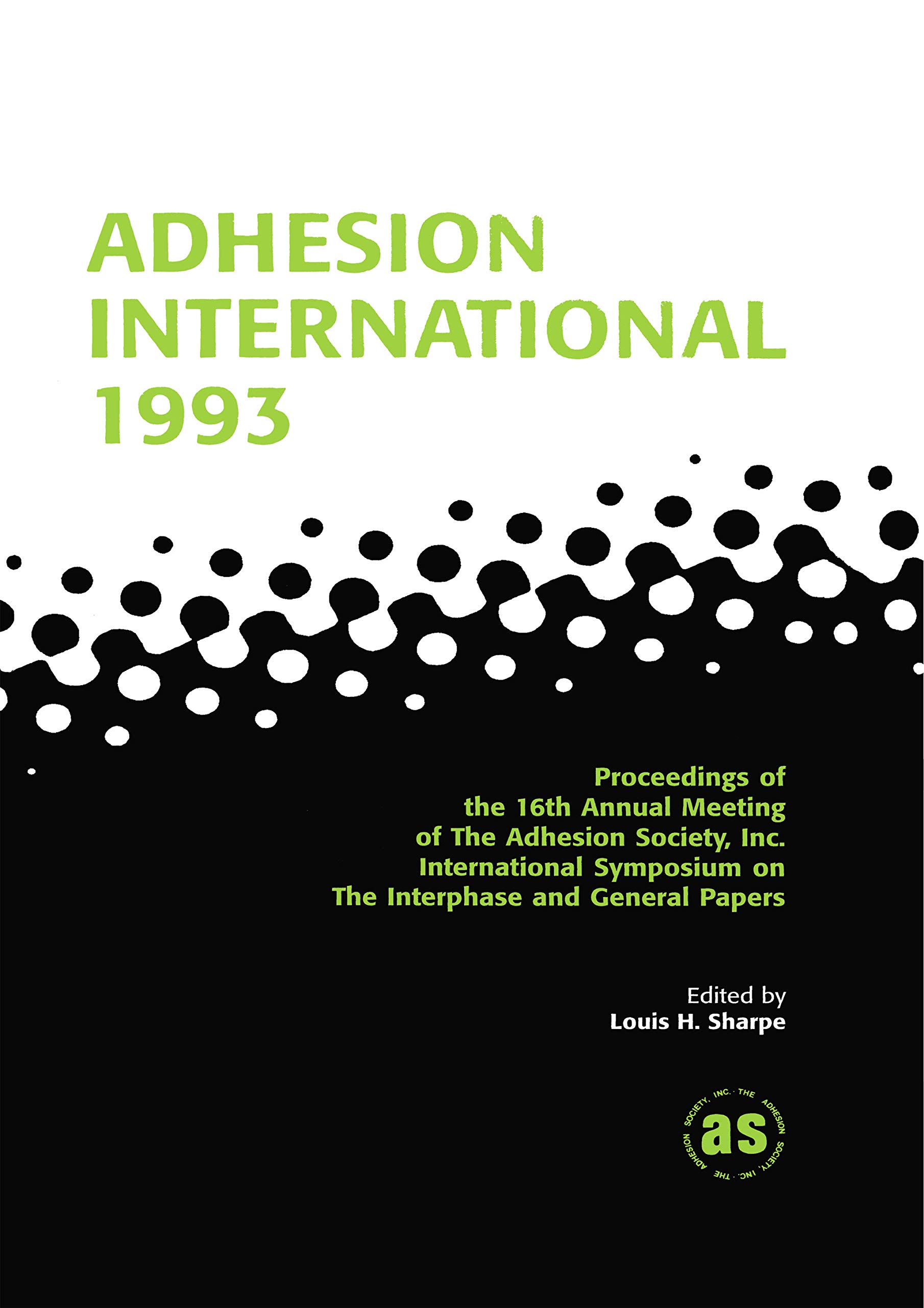 Adhesion International 1993 English Edition résoudre rupture colle