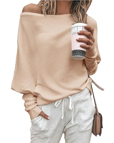 ZENLONR Off The Shoulder Sweater