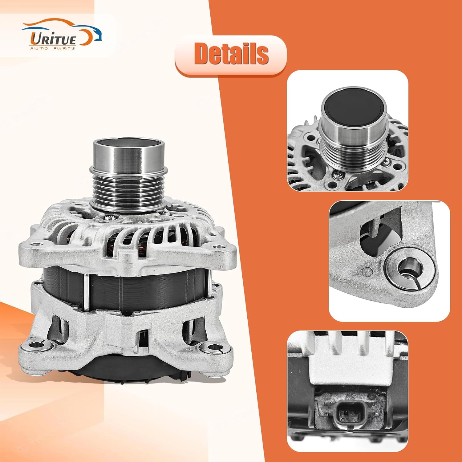 120A 12V 23100-5RA1B Alternator Compatible with Nissan Kicks 1.6L 2017-2020 A005TE0081ZX A5TE0081 A5TE0081ZX