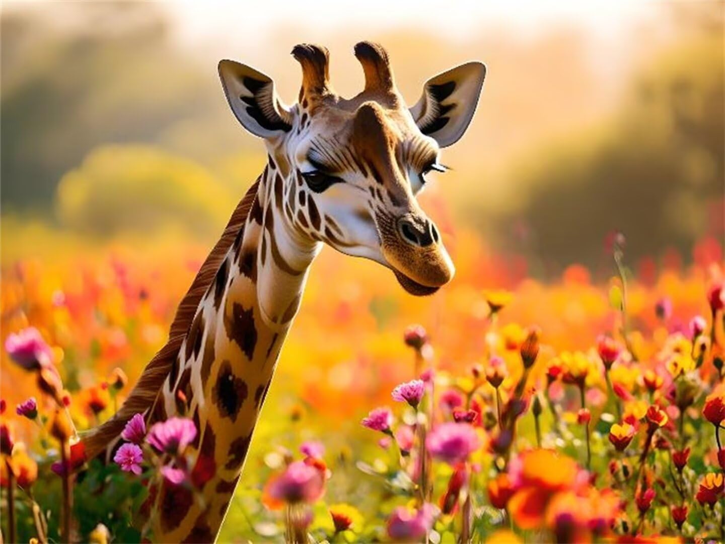 Amazon.co.jp: ダイヤモンドアート キリンの花 ダイヤモンドアート