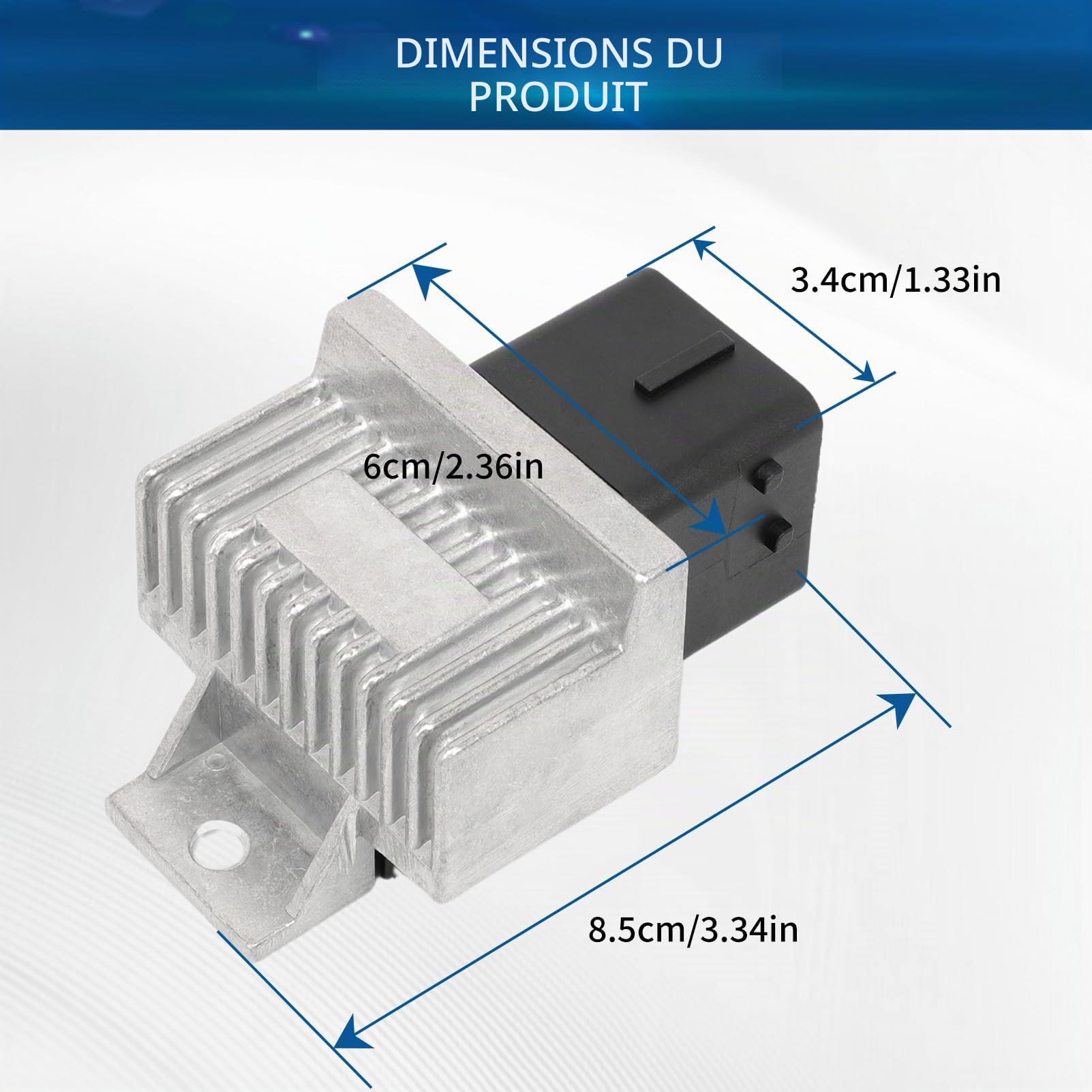 Unité de contrôle du temps relais de bougie de préchauffage Vauxhall Movano B 2010 et plus Vivaro A 2001-2014 Master II 10 et plus Trafic II 2001-2015 Primastar 2001-2016 93862497