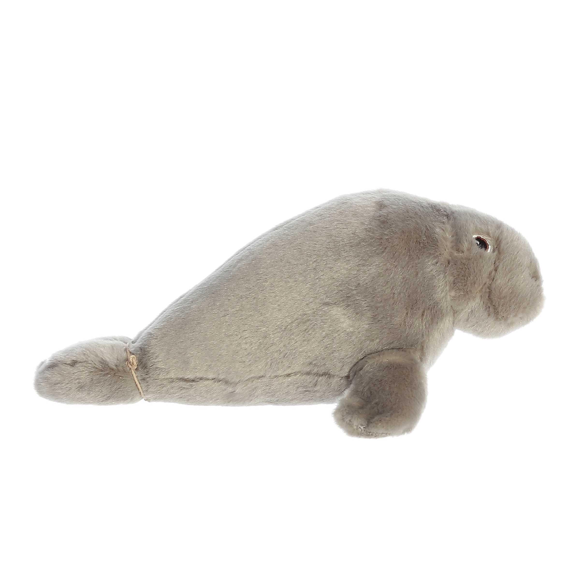 Aurora(r) Responsibly Made Eco Nation(tm) Eco Softies(tm) Manatee Stuffed Animal - Ideal for Playtime Adventures - Perfect for Birthdays or Just Because - Grey 8 Inches - Image 4