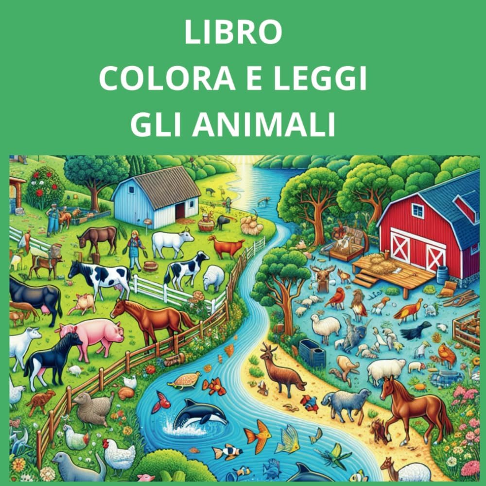 LIBRO COLORA E LEGGI GLI ANIMALI