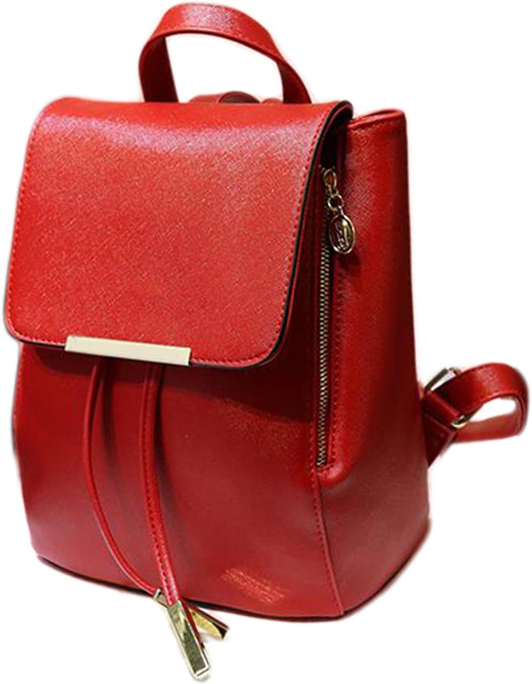 W & L Collection Pu Leather Casual Backpack Daypack Shoulder School Bag