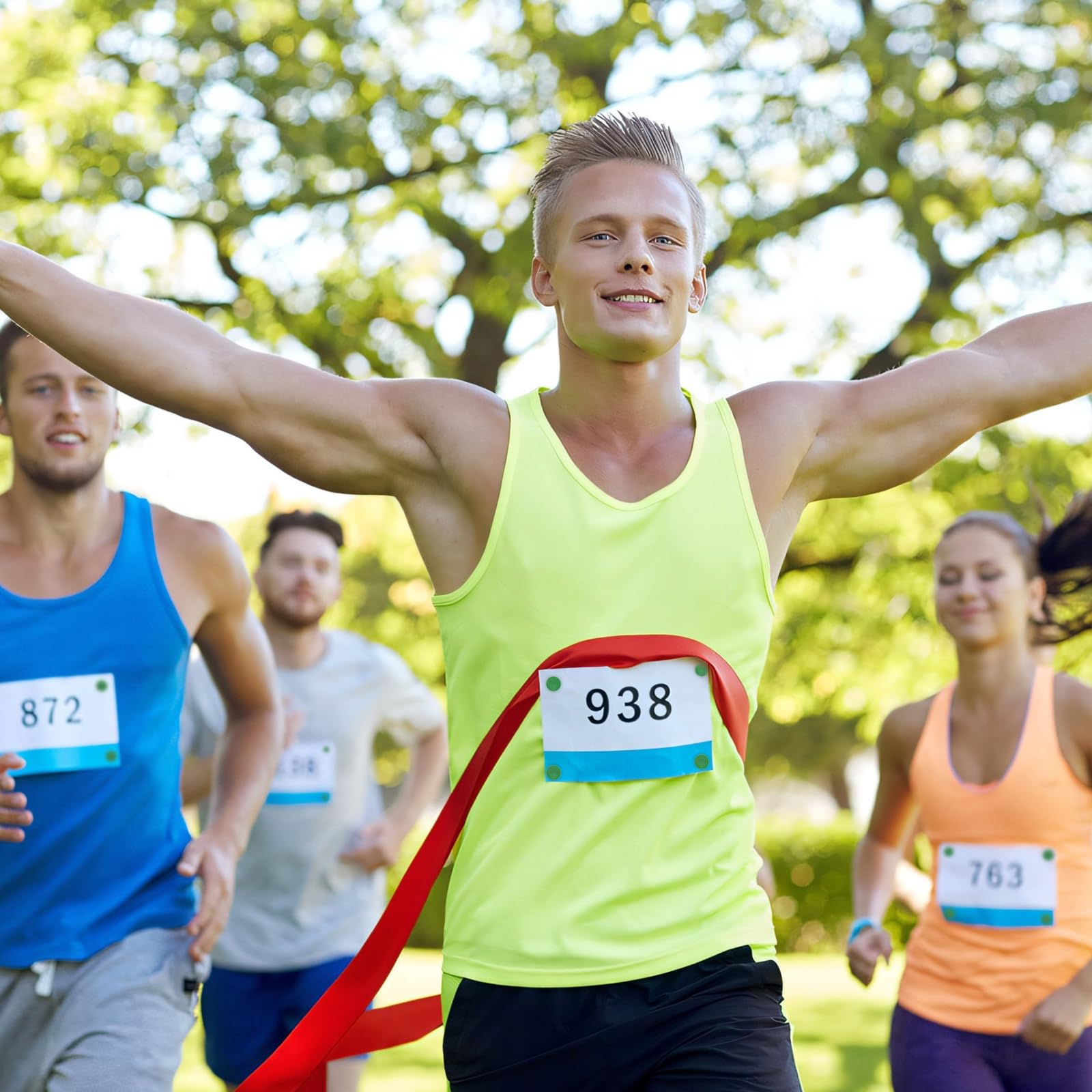 24 clips para números de carrera, sistema de fijación para hebillas de número de carrera, soporte para números de triatlón, cierre de maratón para carreras, eventos de campo de corredor,