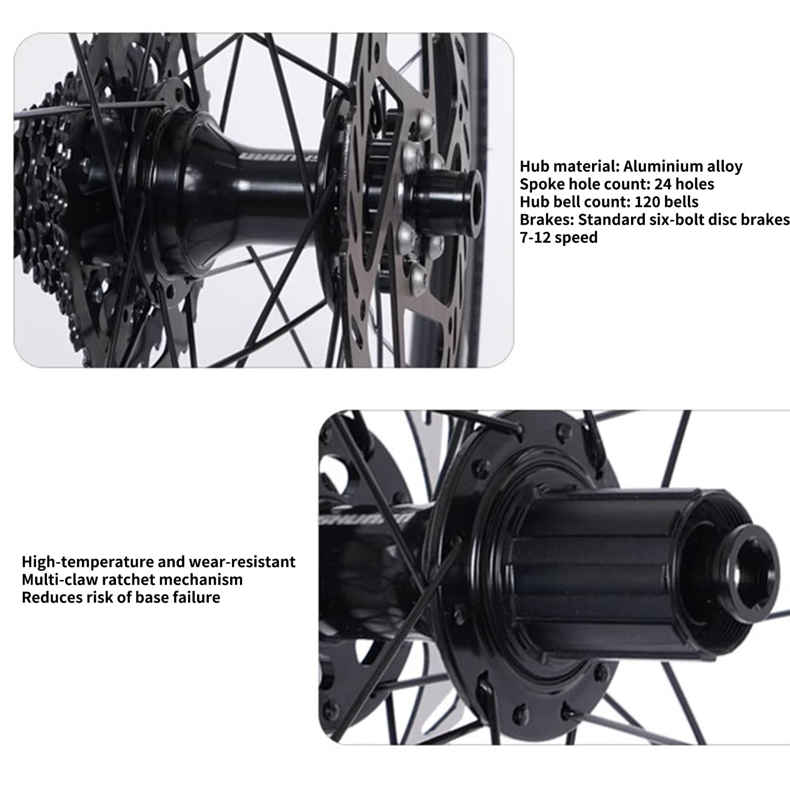 Koła rowerowe 700c z oponami i tarczami 160 mm: przód 100 mm, tył 135 mm, szybkie blokowanie, hamulce tarczowe 38 mm.