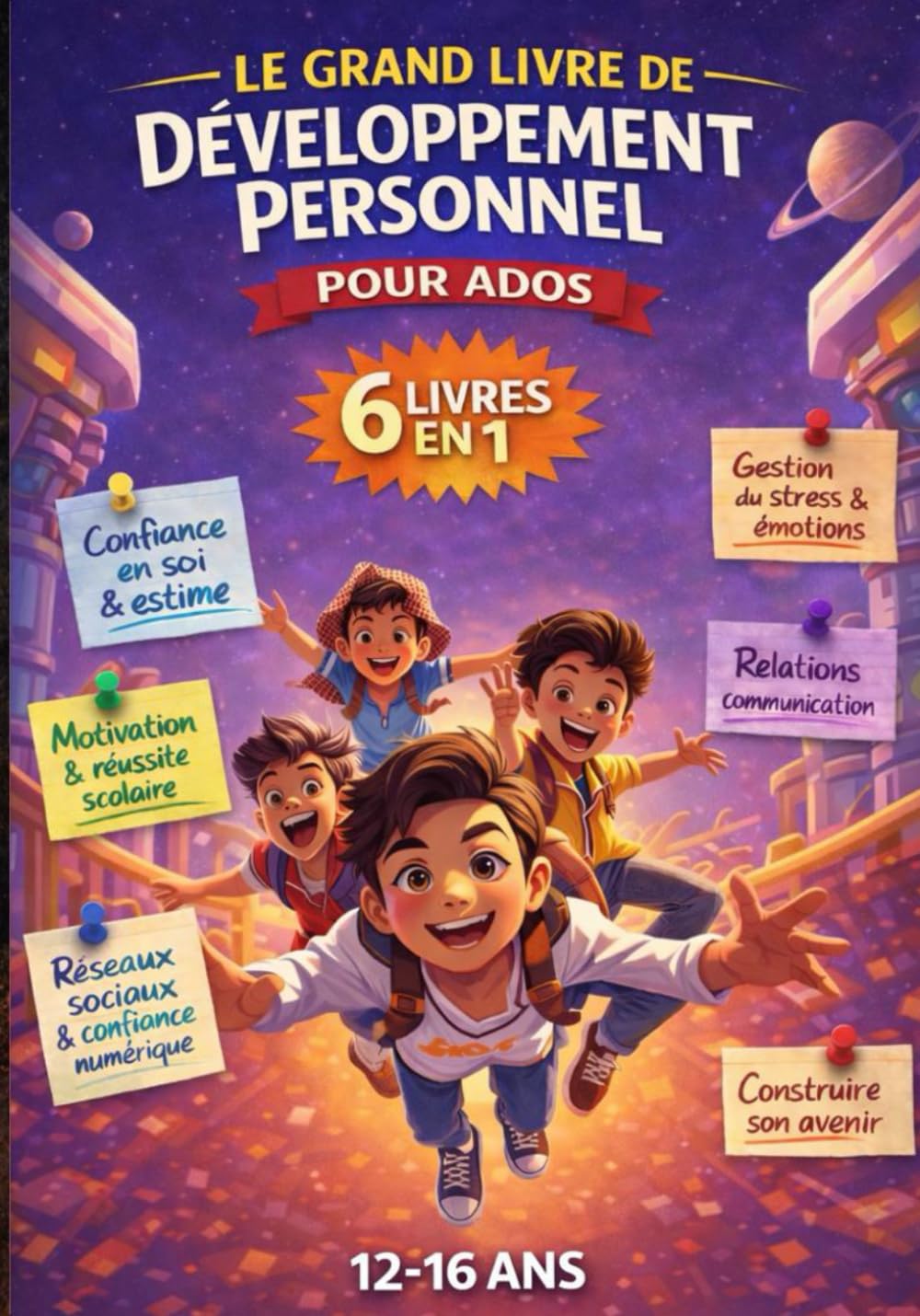 LE GRAND LIVRE DE DÉVELOPPEMENT PERSONNEL POUR ADO: 6 livres en 1. NOUVEAUTÉ