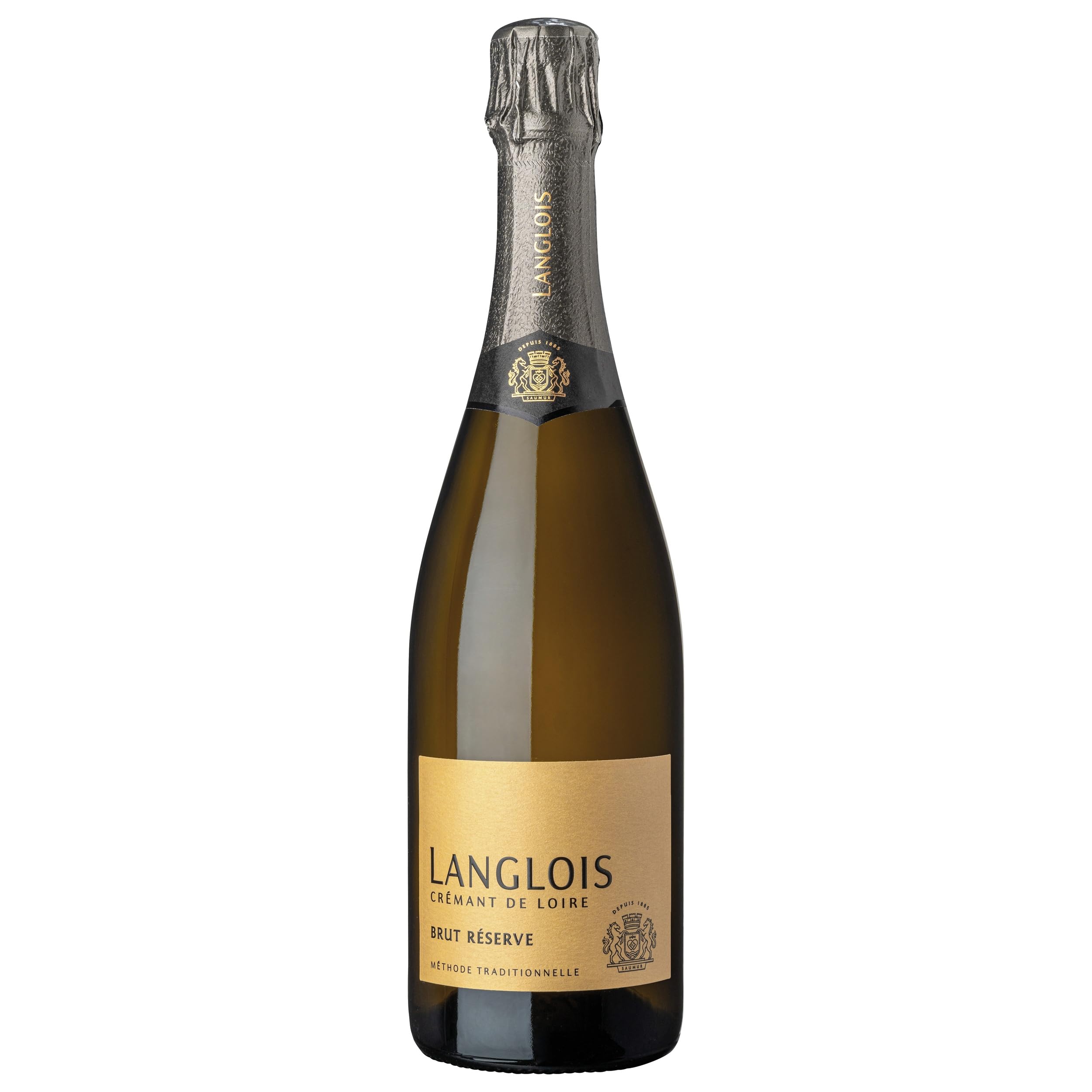Langlois Crémant de Loire Brut Réserve Sekt Weiss Frankreich inkl. FeinWert E-Book (3 x 0.75 l)