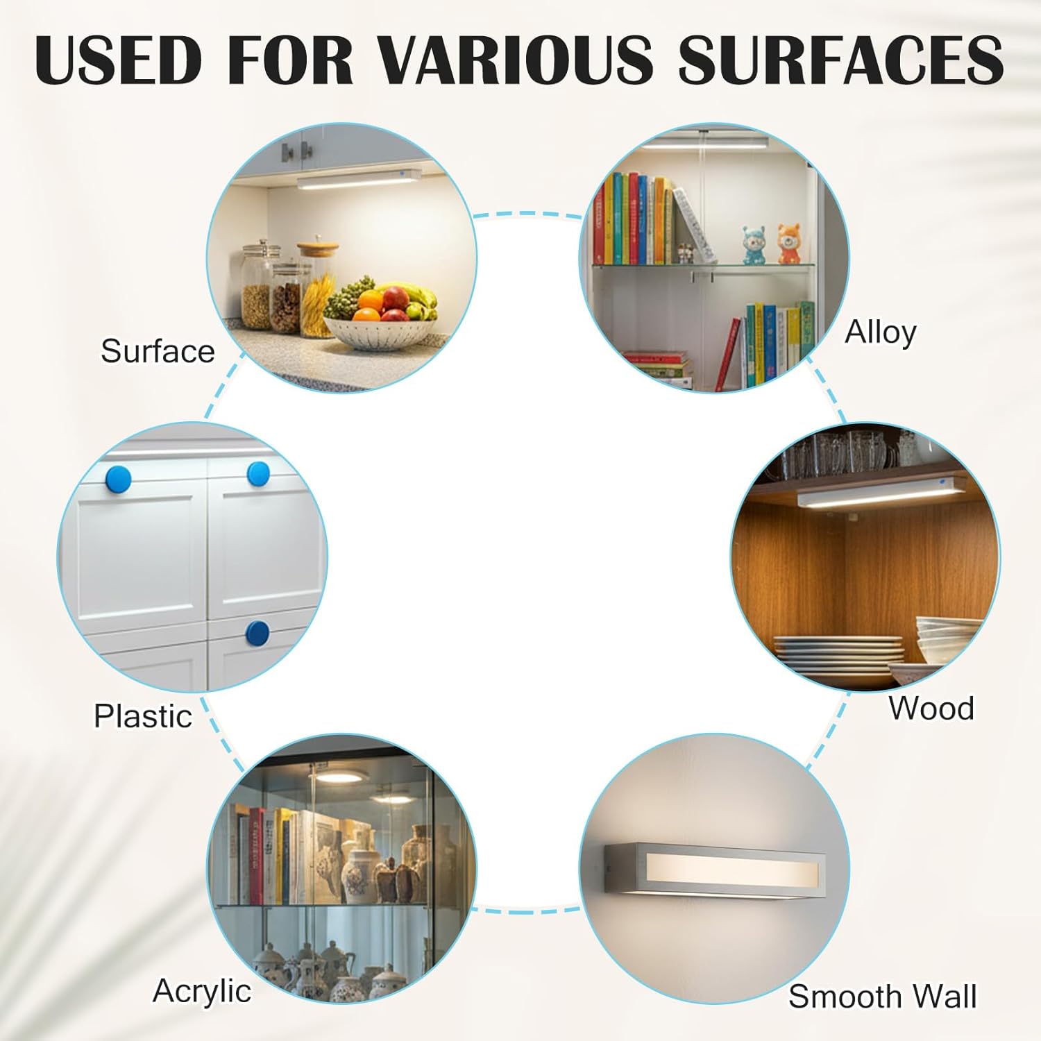 8 Pcs Under Cabinet Lights Magnetic Stickys, Adhesive Steel Plate for Magnets, Rectangle Metal Plates for Magnetic Mount, Iron Sheet with Adhesive Backing for Mounting Magnets Lights