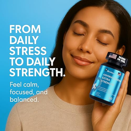 Miniatura 8 de Ashwagandha Extra Strength Stress | Apoyo del estado de ánimo | Alivio del estrés | Aumenta la energía | Apoyo inmunológico y cognitivo | Fórmula