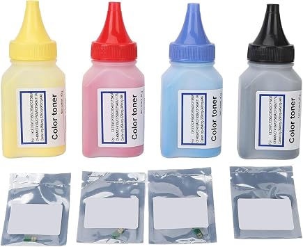 Compatible CF510A CF530A Printer Color Toner Powder, For 4 Color Change Kit, High Yield 2300 Pages, Universal For Inkjet Photo UV Machines, Corrosion Friction Extension