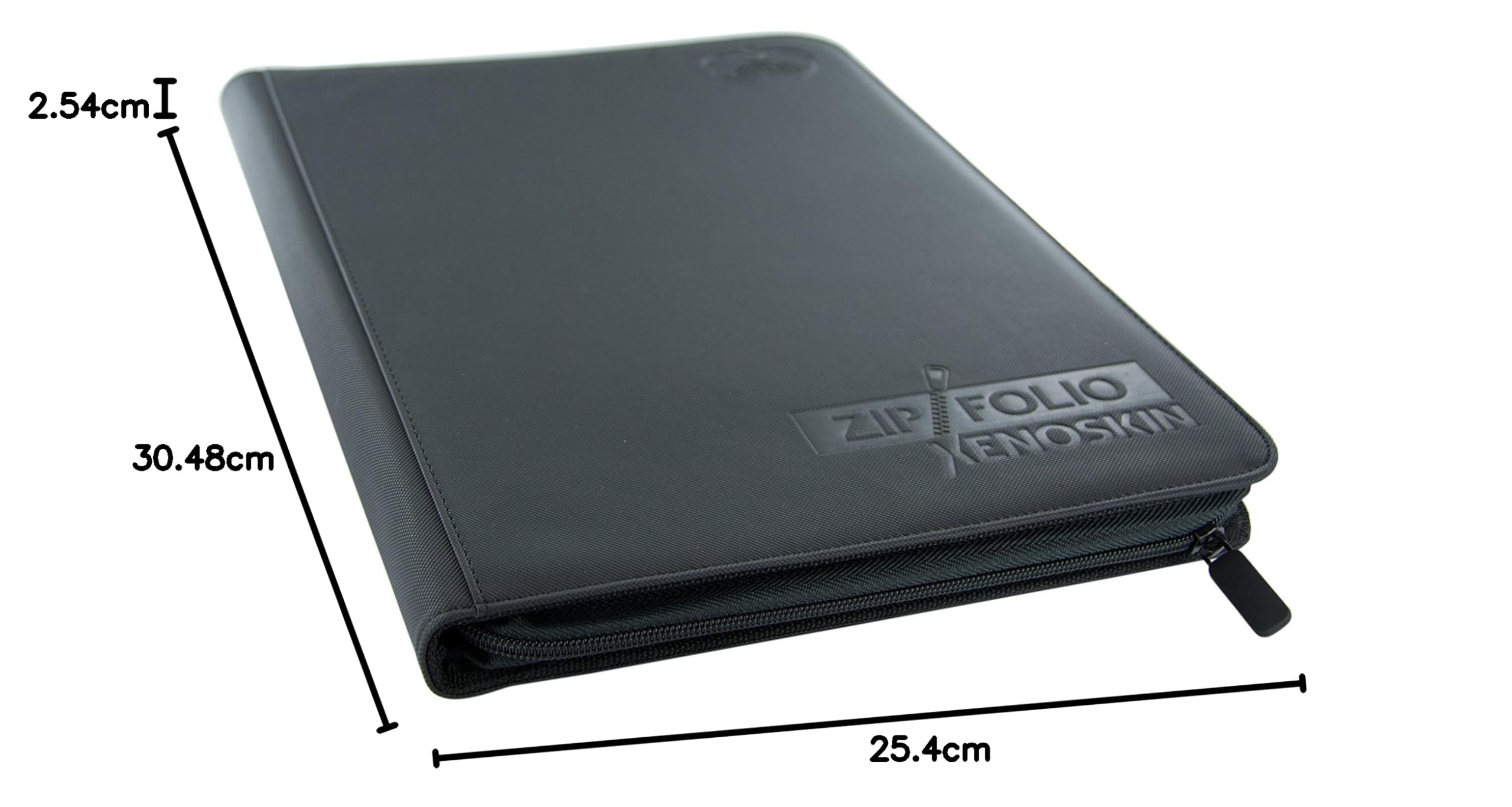 Ultimate Guard UGD010208 Zipfolio XenoSkin etui na karty Album, solidny, czarny, 360-18-kieszeniowy