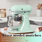 Acacia Wood Mixer Slider Mat for KitchenAid Stand Mixer Wooden Sliding Tray Compatible with Kitchen Aid 4.5-5 Qt Mixer