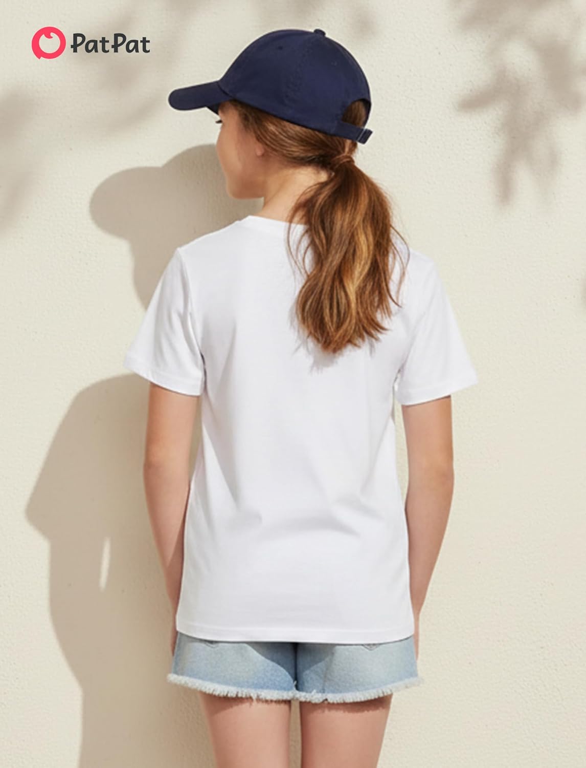 PATPAT Girls Basic Plain T Shirts 5-16 Years Kids Cotton Summer Tops Crewneck Short Sleeve Tees - Image 5