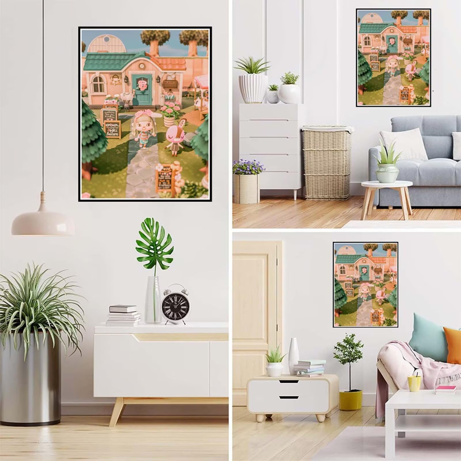 Diamond Painting Karikatur Malen Nach Zahlen Erwachsene, 5D Diamant Painting Bilder Mädchen Diamond-painting Mosaikherstellung Bastelset Kinder ab 6 Jahre, Deko Wohnzimmer Geschenke 70x100cm 6X-23
