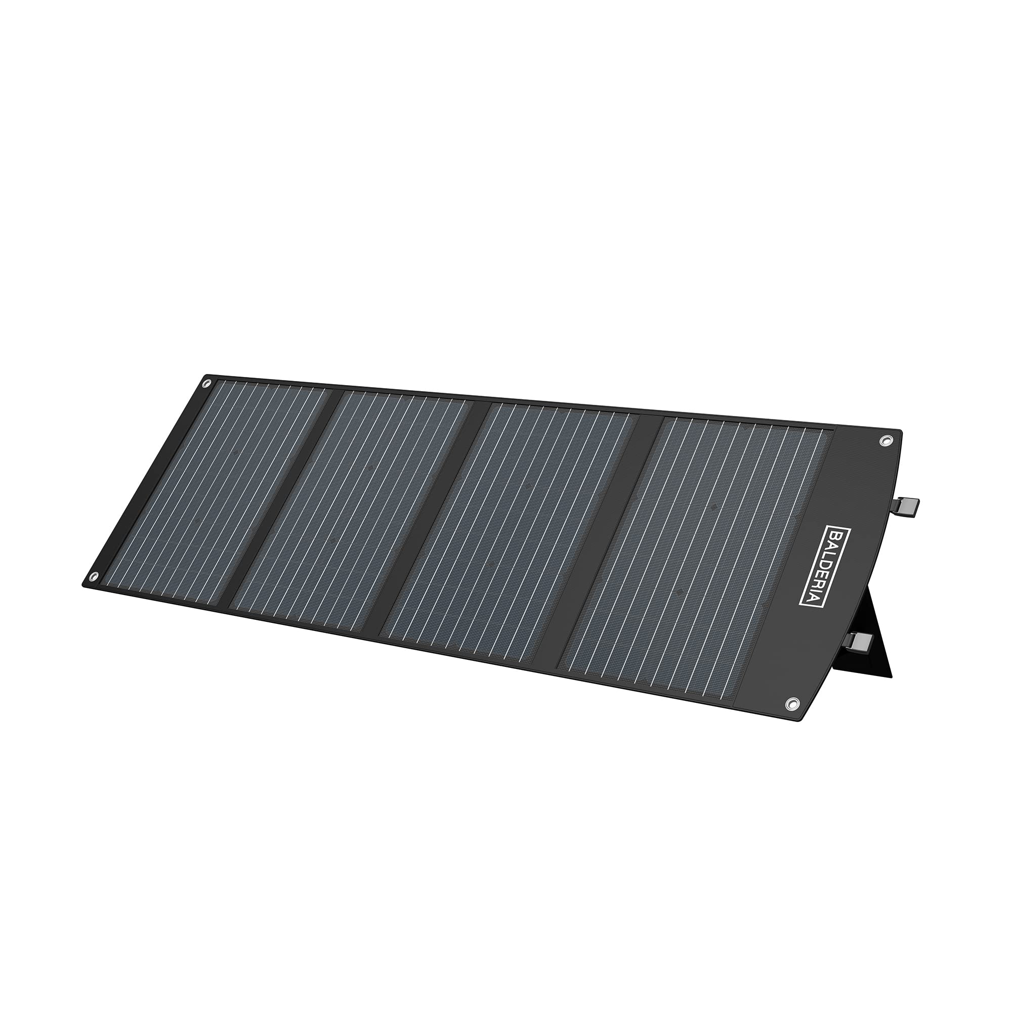 BALDERIA Power Set PS500-120 | Station d’alimentation portable 400Wh + panneau solaire 120W | Stockage d'énergie avec prise 230V USB | Alimentation mobile pour le travail, camping et caravanes