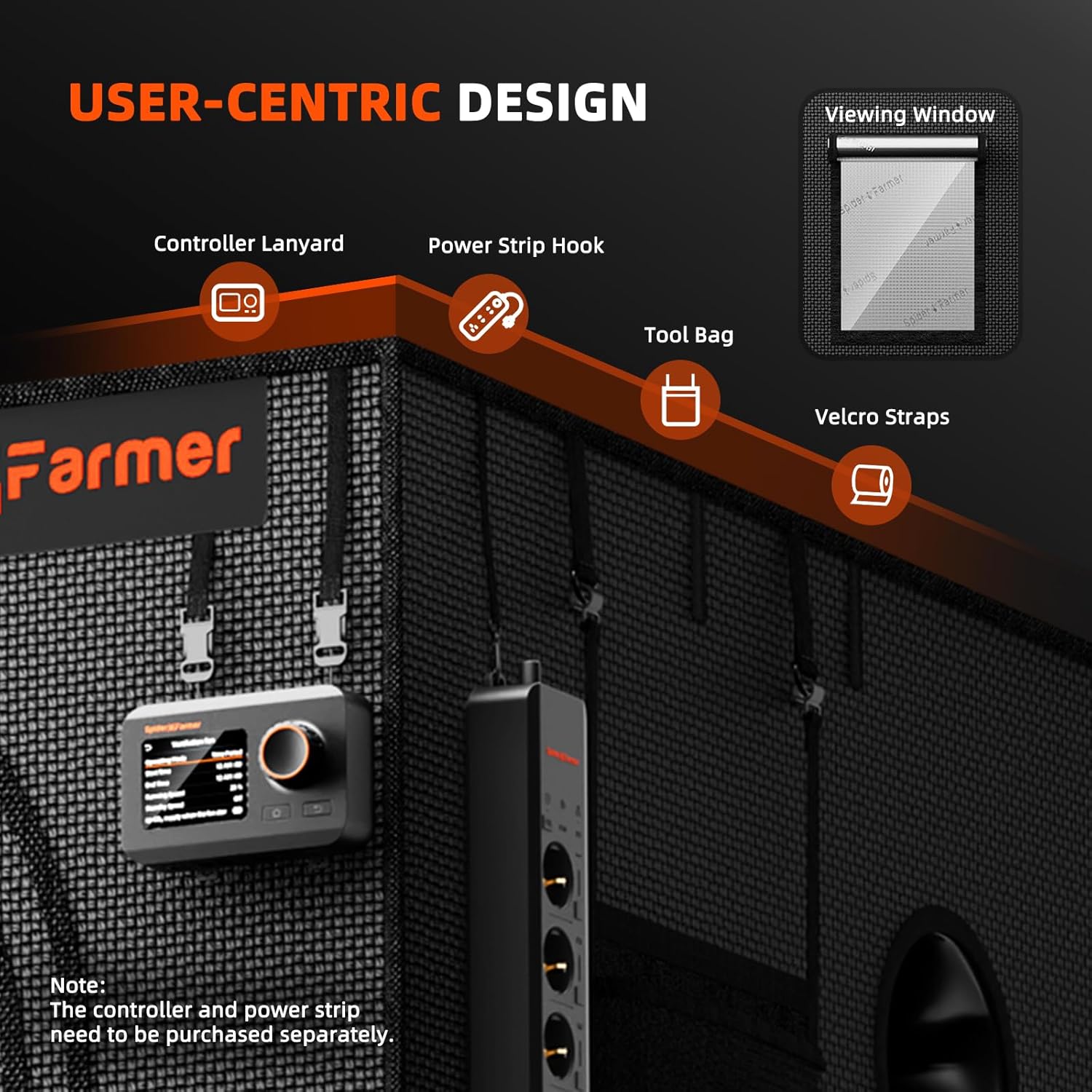 User-centric design features of the grow tent