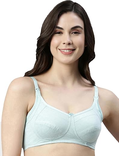 Enamor MT02 Sectioned Lift & Support Nursing Bra - Non-Padded, Wirefree & High Coverage