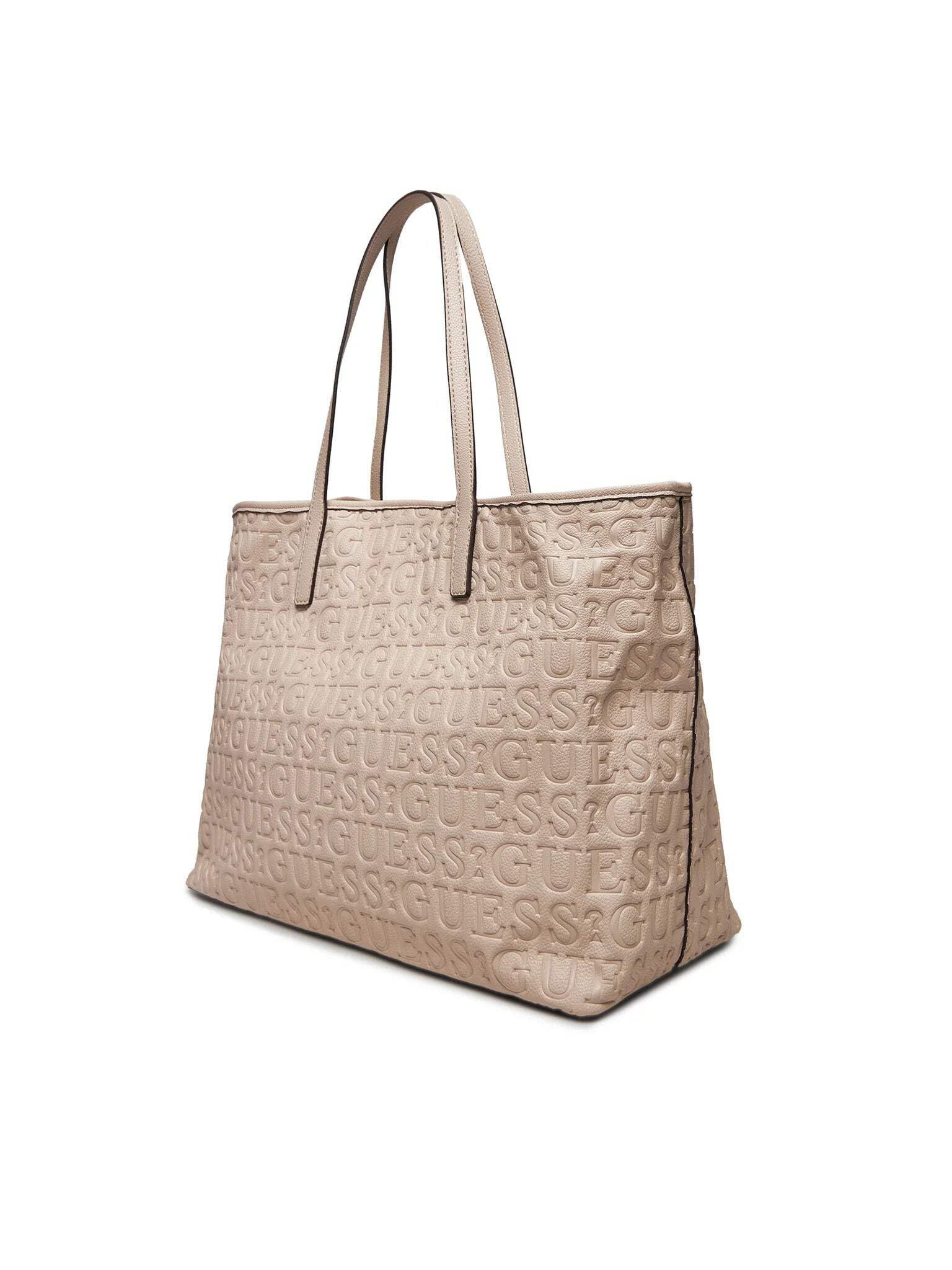GUESS Vikky II Tote Bag L Stone