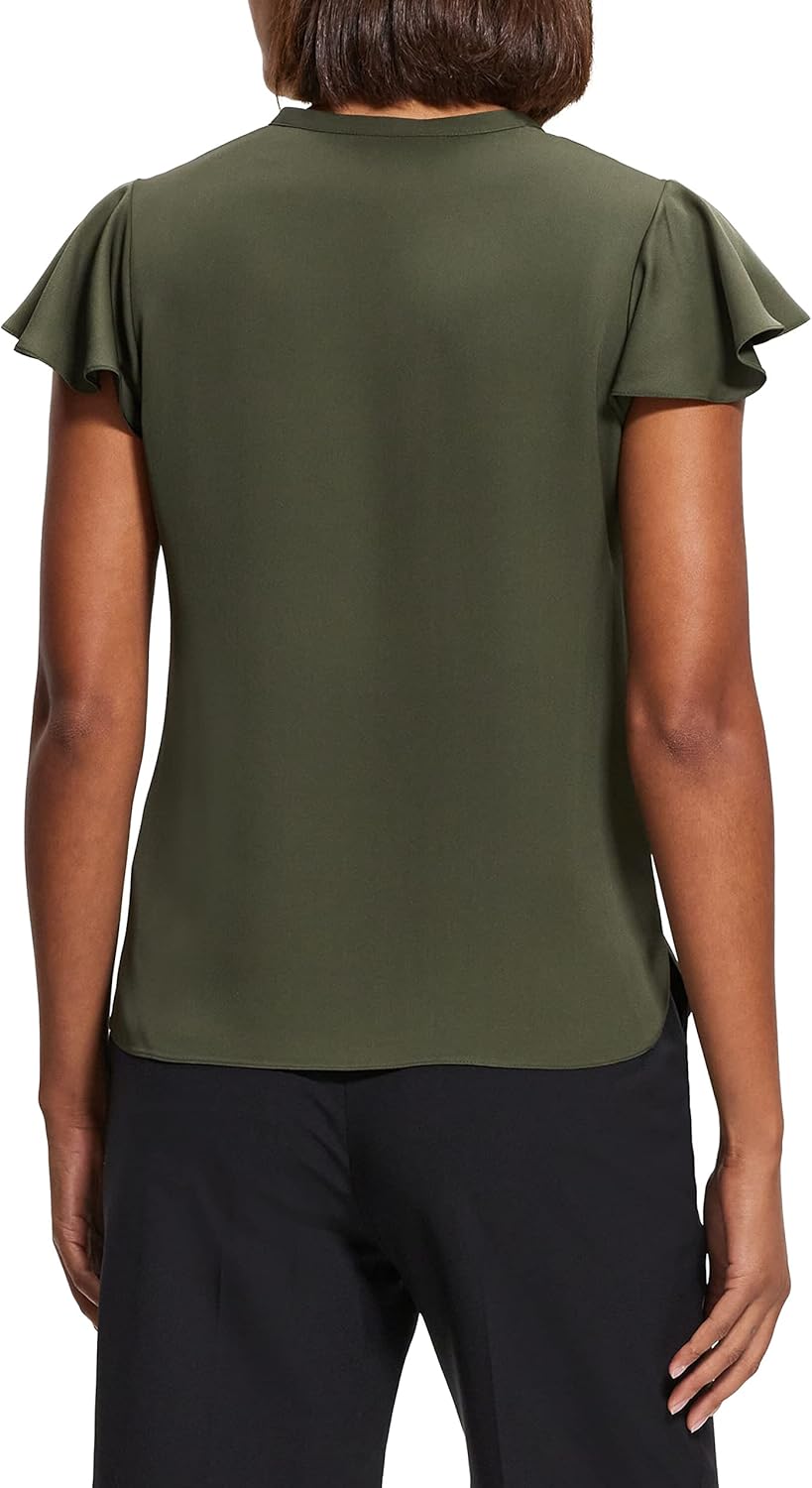 Theory Womens Ruffle Sleeve Top - Image 5