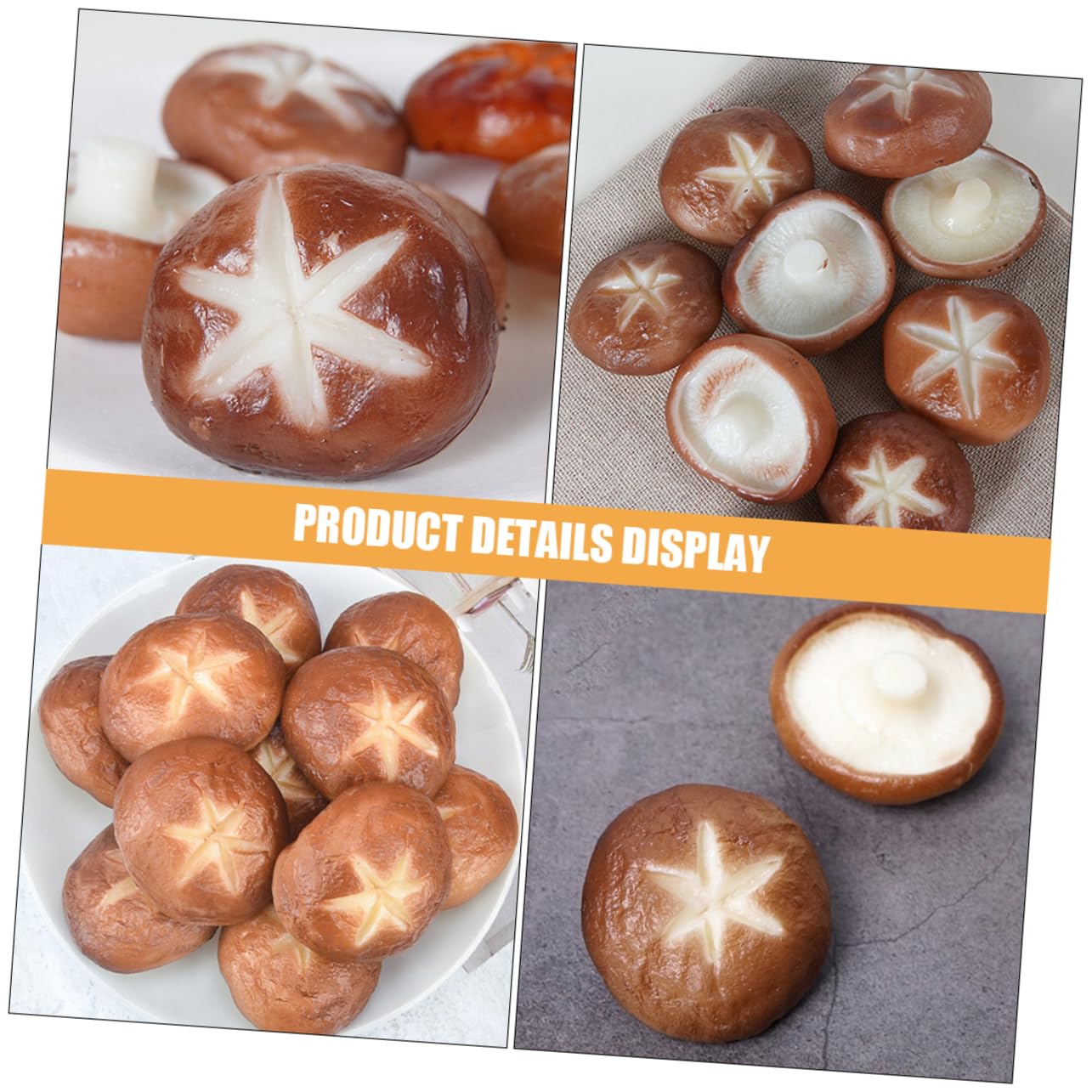 MAGICLULU Lot De 5 Champignons Artificiels pour Barbecue Réalistes Et Robustes 5 X 5