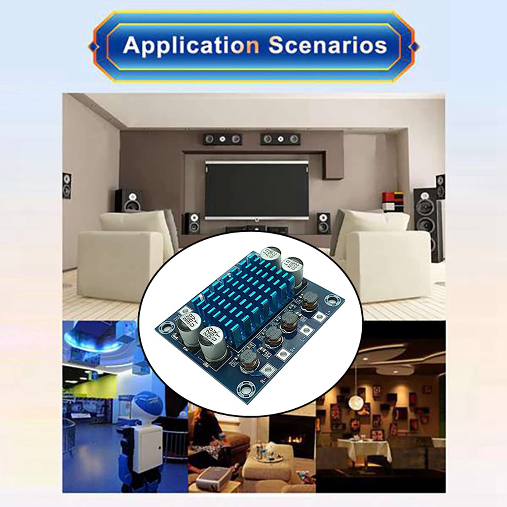 Scheda Amplificatore Digitale 30W Dual Channel - Modulo Audio Per Dispositivi 12V/24V