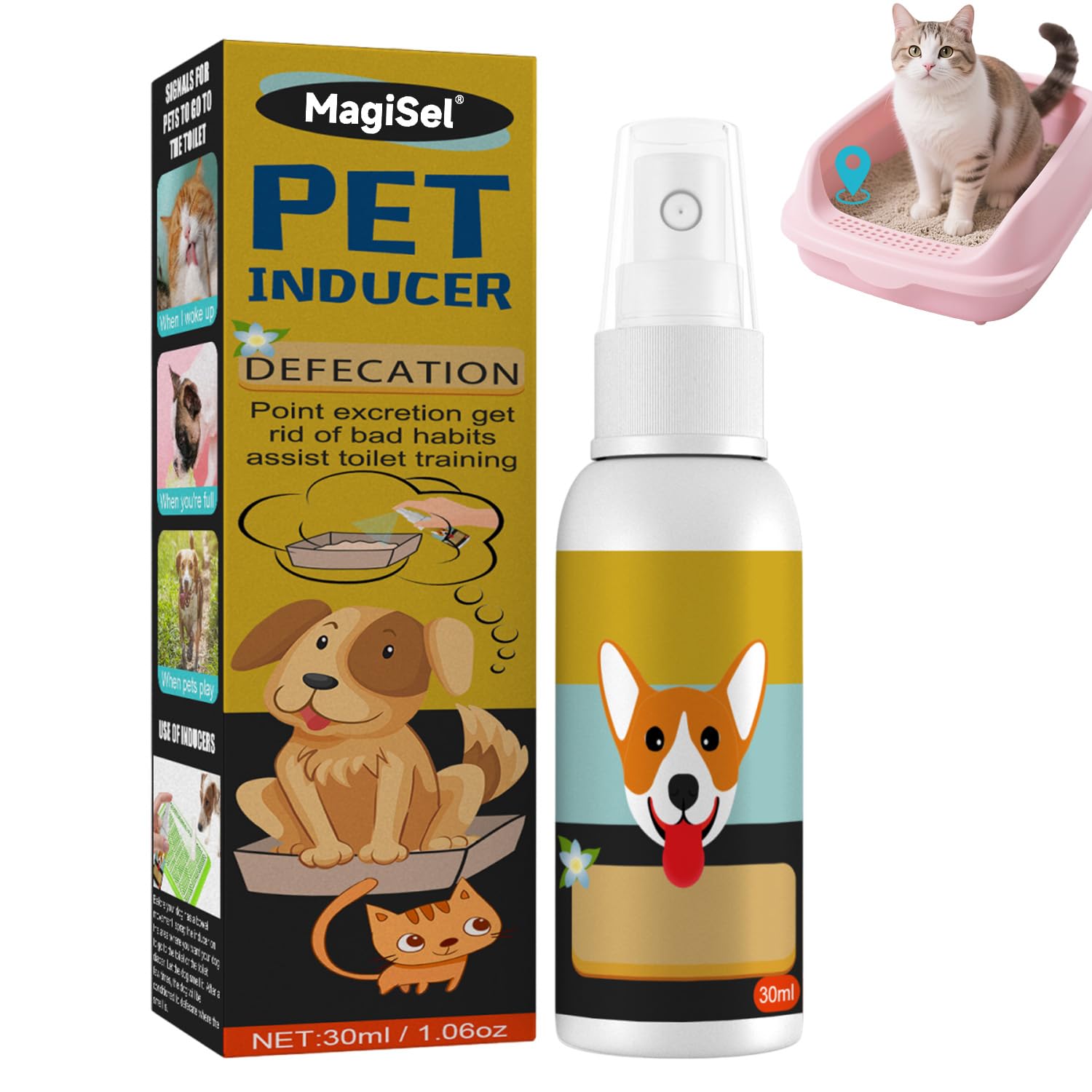Spray Attrattivo Naturale, Spray Per Addestramento Del Cane, Sprays Per Cani E Cuccioli, Sprays Pers Canis Addestrare Il Vasino, Cani E Cuccioli, Stimola Cane A Pipì In Un Unico Punto 30 ML