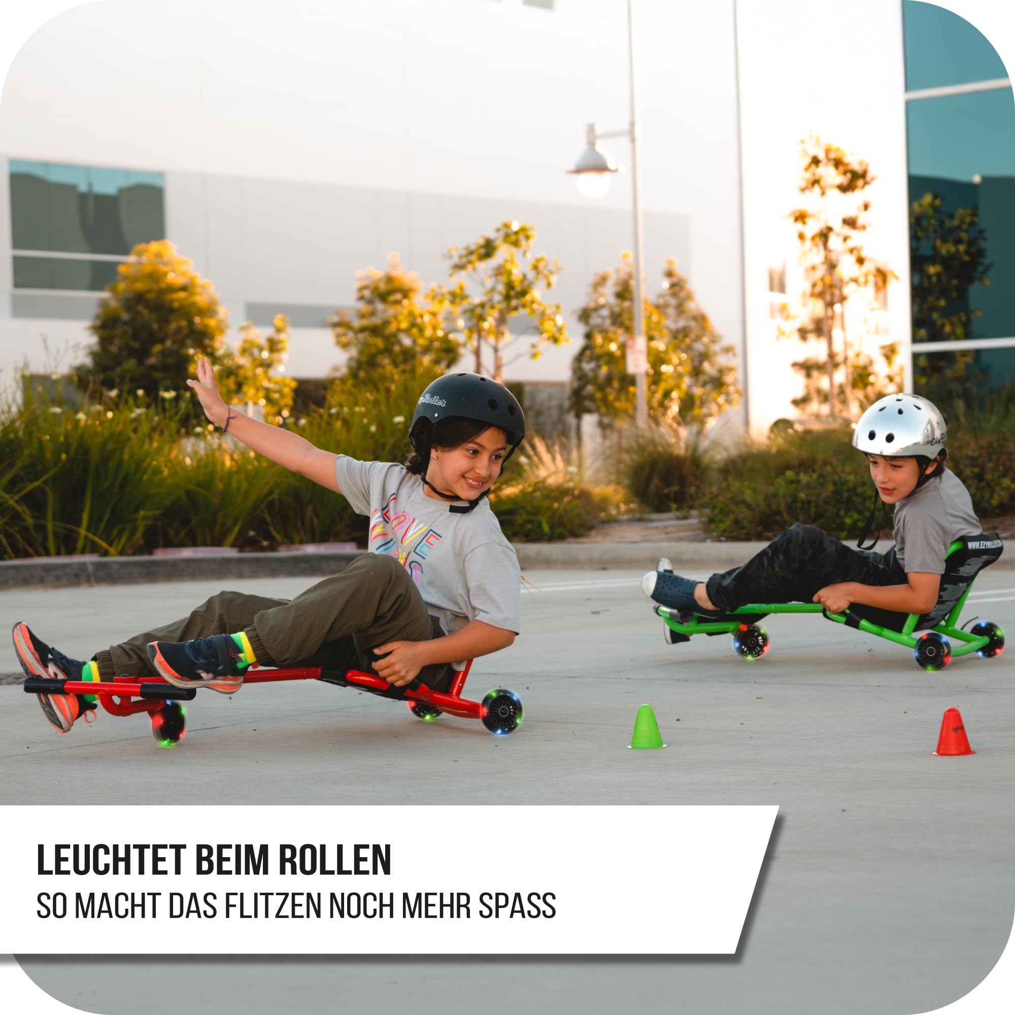 EzyRoller Juego de 2 ruedas LED de repuesto de 96 mm para Classic, Drifter o Drifter X