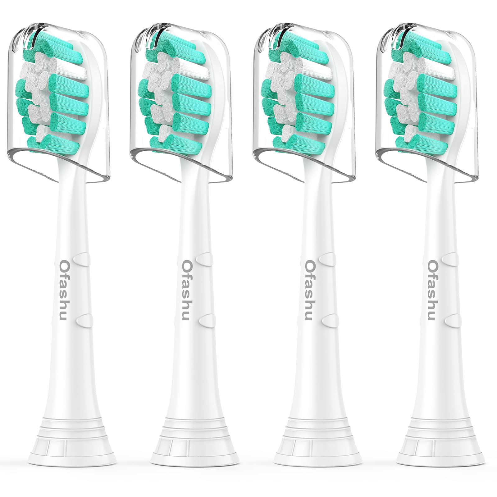 Photo 1 of Ofashu Electric Toothbrush Replacement Heads Compatible with Philips Sonicare ProtectiveClean 2 Series Plaque Control 4100 5100 6100 9024 6064, White, 4 Sonic Brush Head