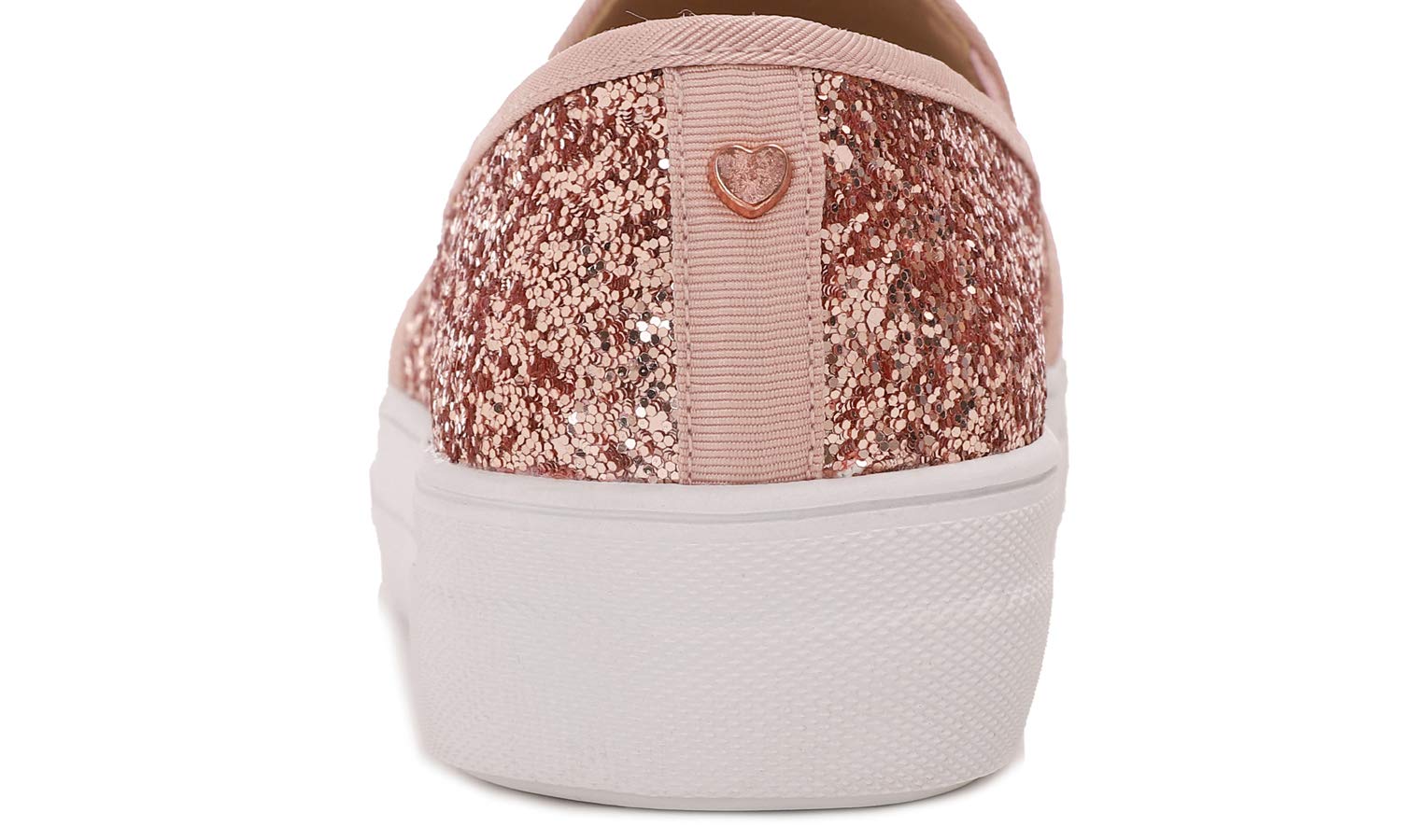 Feversole Women's Fashion Sparkle Platform Rhinestone Party Holiday Wedding Sneakers