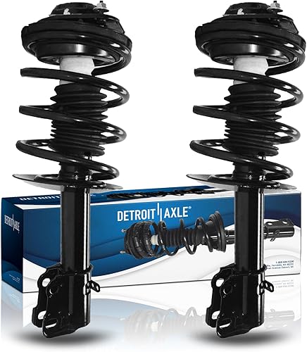 Miniatura 24 de Detroit Axle - 2 puntales traseros listos para Chevy Classic Malibu Pontiac Grand AM Olds Alero Cutlass Struts con resorte helicoidal reemplazo de