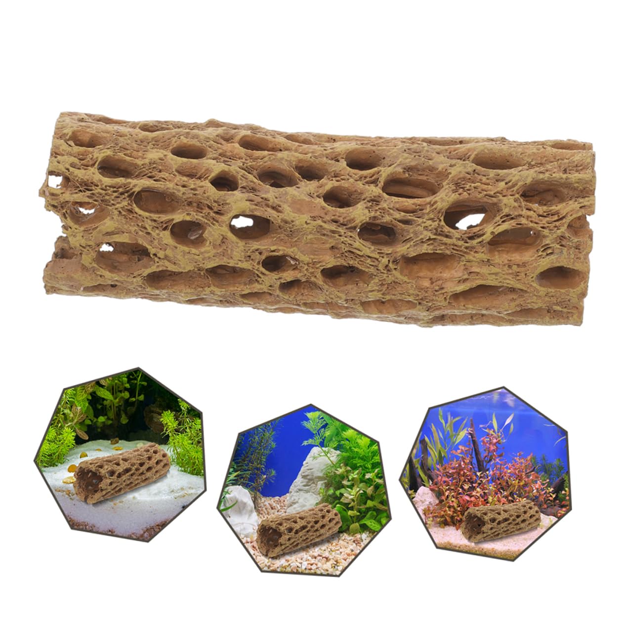 2 Stück Resin Garnelenversteck Aquarium Deko Kleines Fischversteck Naturgetreu Robust für Süßwasser und Meerwasser Aquarien Zubehör