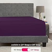 Vista 102 de DeaLuxe Kids Twin Deep Pocket Fitted Sheet - White - Microfiber - 16' Deep - Twin Size 39' x 75' - Perfect Fit for 14'-18' Mattresses